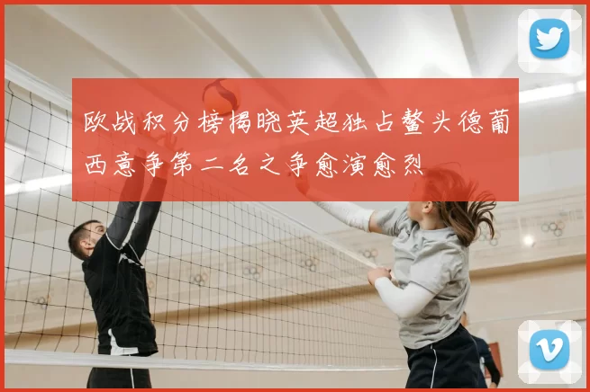 欧战积分榜揭晓英超独占鳌头德葡西意争第二名之争愈演愈烈