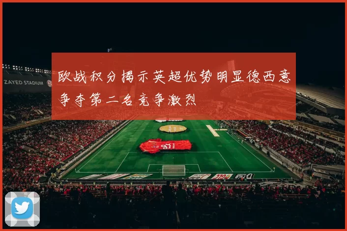 欧战积分揭示英超优势明显德西意争夺第二名竞争激烈
